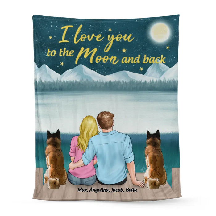 Personalized Blanket, Life is Better with Dogs, Gifts for Dogs Lovers