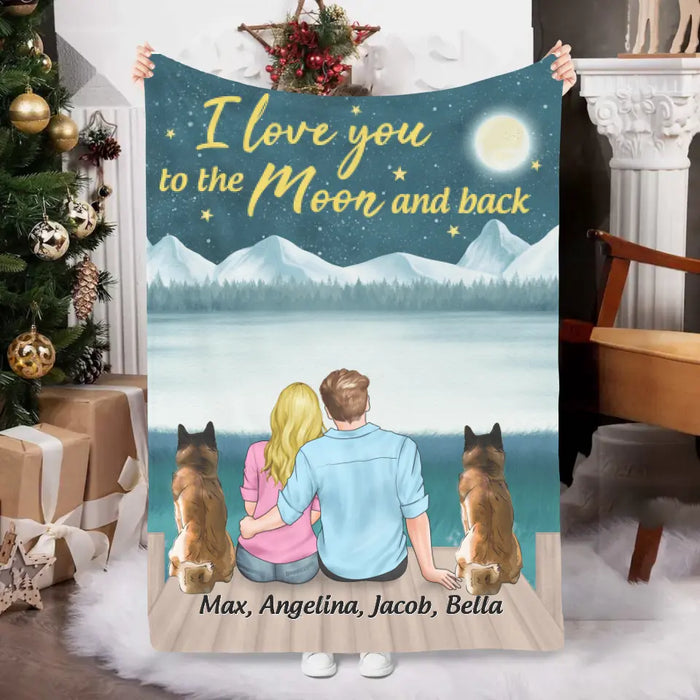 Personalized Blanket, Life is Better with Dogs, Gifts for Dogs Lovers