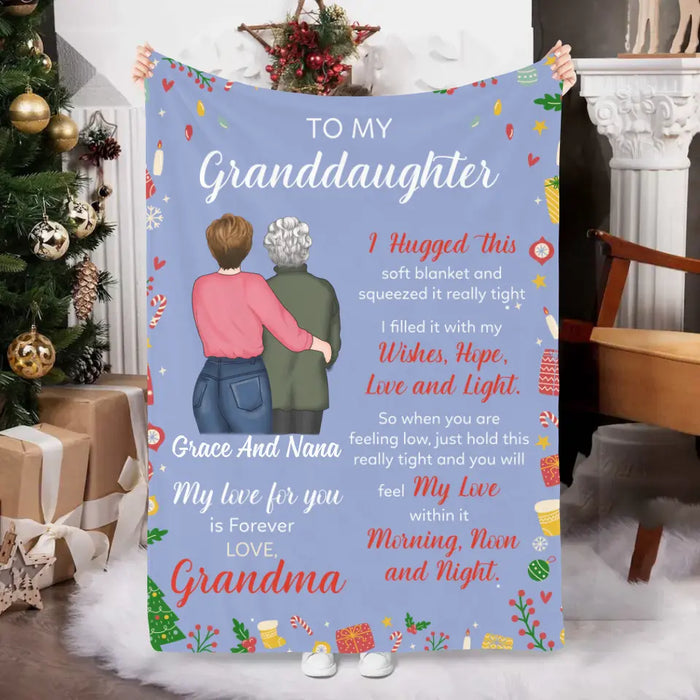 Personalized Blanket, To My Granddaughter, Christmas Gift For Granddaughter