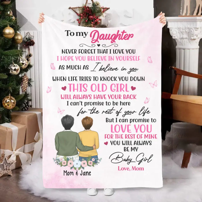 Personalized Blanket, To My Daughter, Never Forget That I Love You, Gift For Daughters