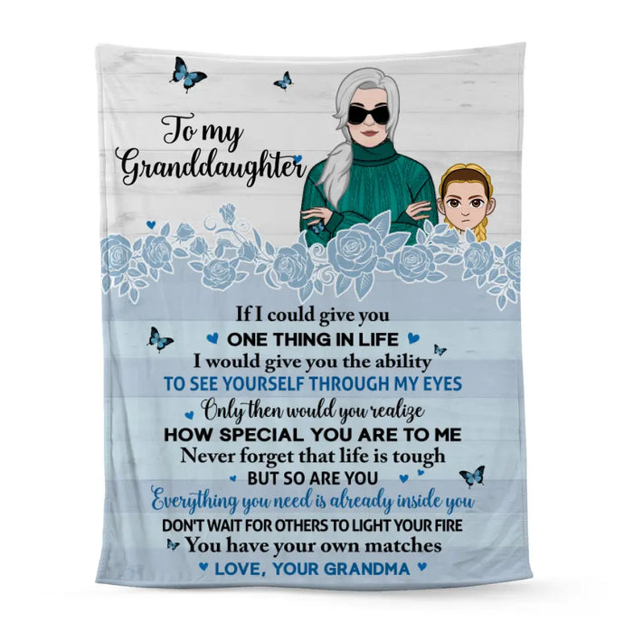 Personalized Blanket, To My Granddaughter, Gifts for Kids and Family