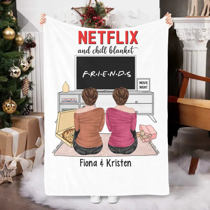 Personalized Blanket, This Is Our Netflix And Chill Blanket, Gifts For Sisters, Gifts For Best Friends