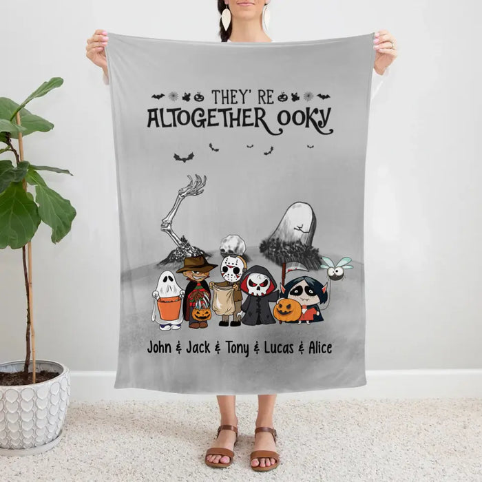 Personalized Blanket, Spooky Ooky Family, Gifts For Halloween Family