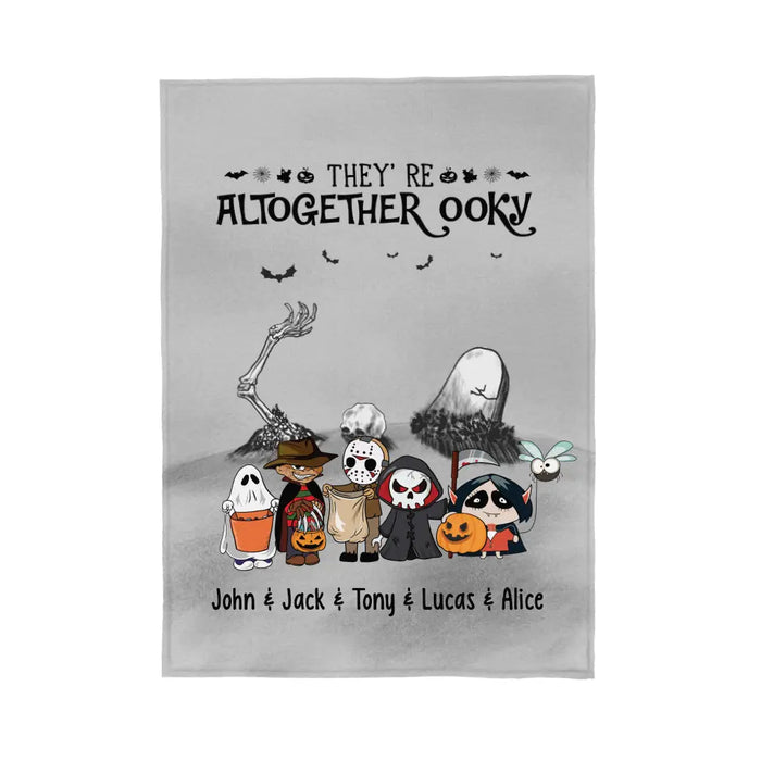 Personalized Blanket, Spooky Ooky Family, Gifts For Halloween Family