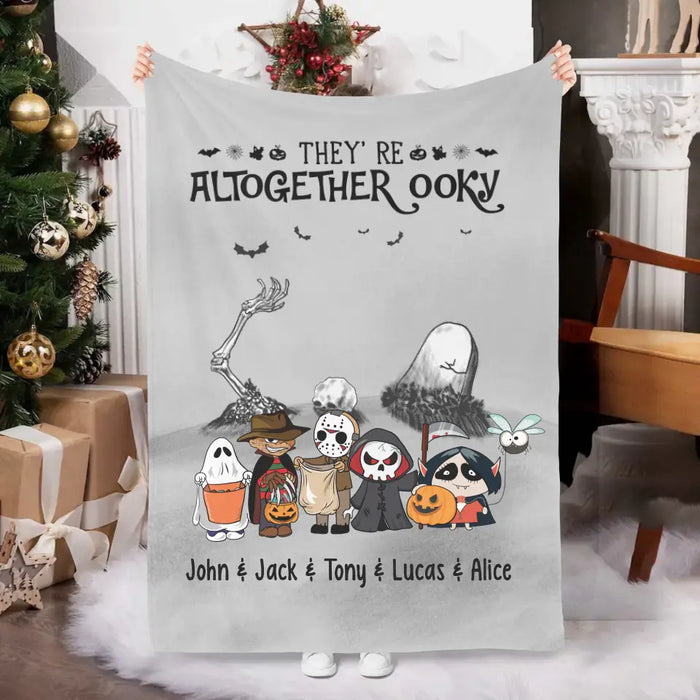 Personalized Blanket, Spooky Ooky Family, Gifts For Halloween Family