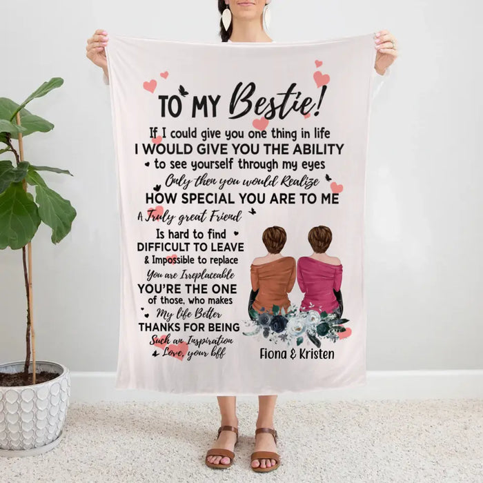 Personalized Blanket, To My Bestie, Gift For Sisters And Friends