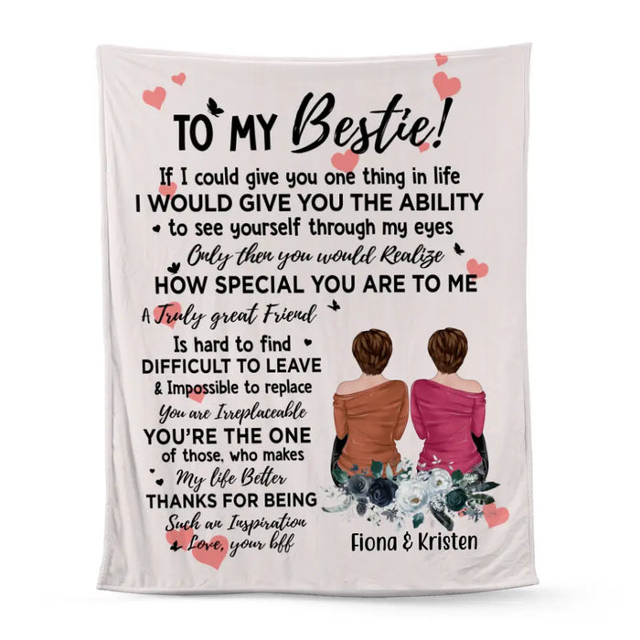 Personalized Blanket, To My Bestie, Gift For Sisters And Friends