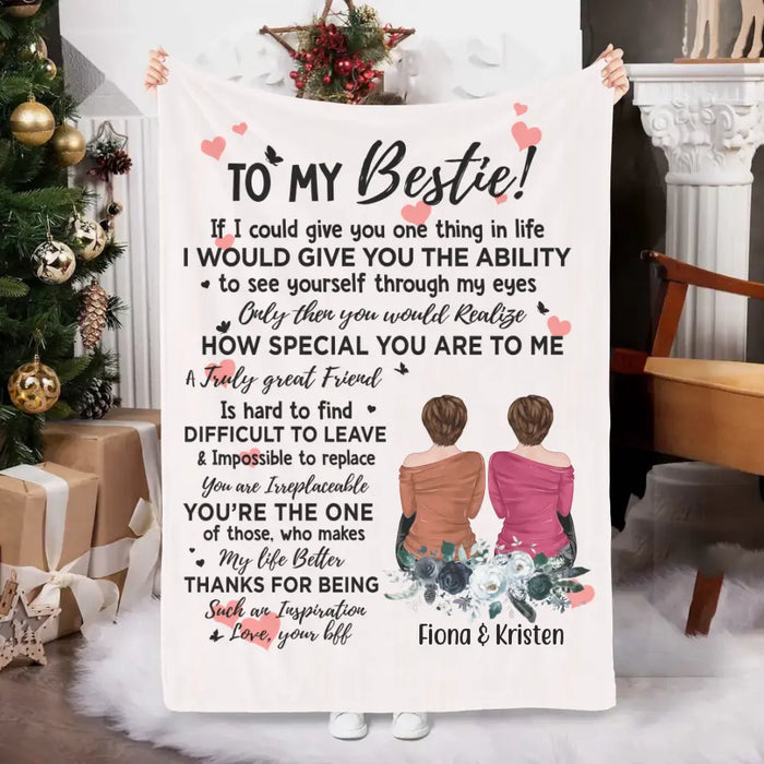 Personalized Blanket, To My Bestie, Gift For Sisters And Friends