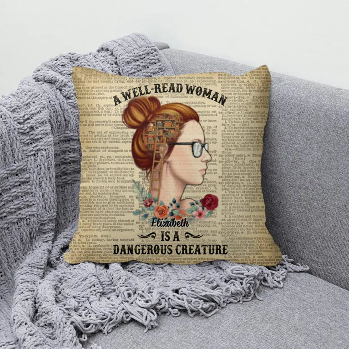 Just A Girl Who Loves Books - Personalized Pillow For Her, Book