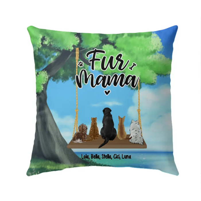 Pets On Swing - Personalized Pillow For Her, Him, Dog Lovers, Cat Lovers, Rabbit Lovers