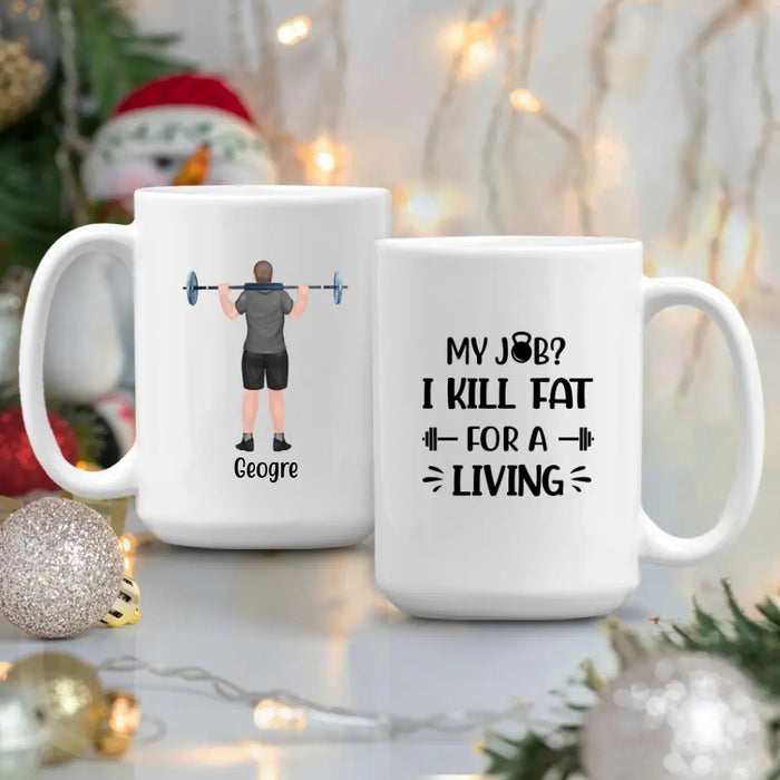 Personalized Mug, Personal Trainer Man, Gift for Gym Lovers