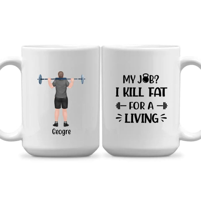 Personalized Mug, Personal Trainer Man, Gift for Gym Lovers