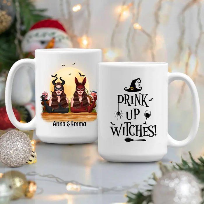 Personalized Mug, Drink Up Witches - Halloween Gift, Gift For Sisters, Best Friends