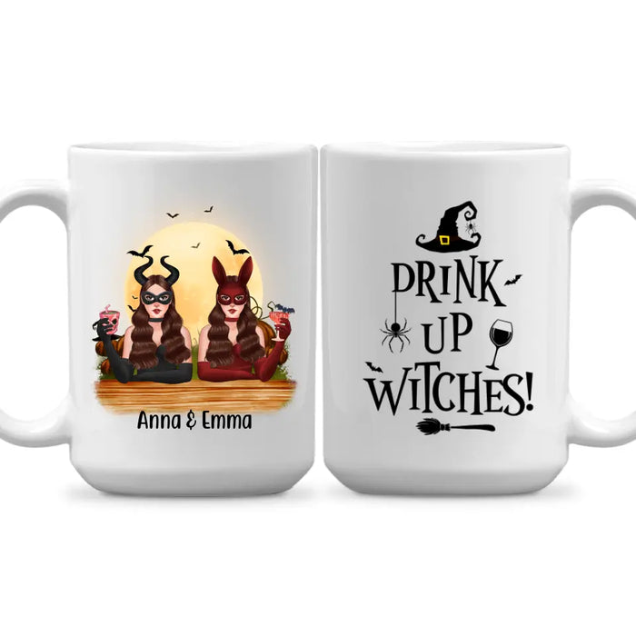 Personalized Mug, Drink Up Witches - Halloween Gift, Gift For Sisters, Best Friends