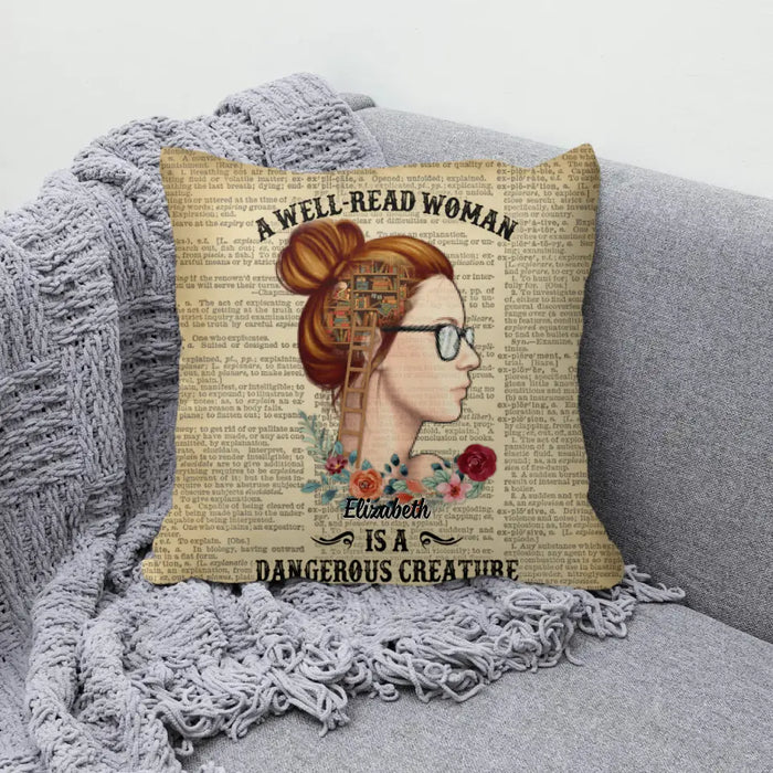 Just A Girl Who Loves Books - Personalized Pillow For Her, Book