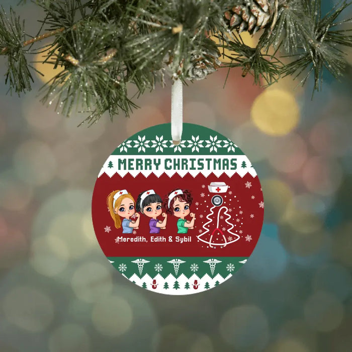Merry Christmas 2023 - Personalized Ornament, Personalized Ornament For Coworkers, Friends, Nurses