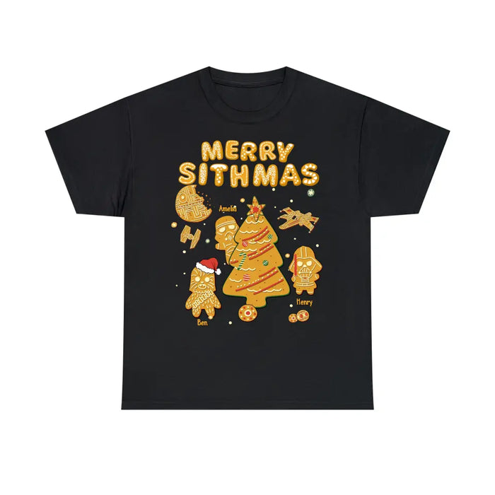 Merry Sithmas Gingerbread Shirt - Personalized Christmas Gifts Custom Shirt for Family, Gingerbread Lovers