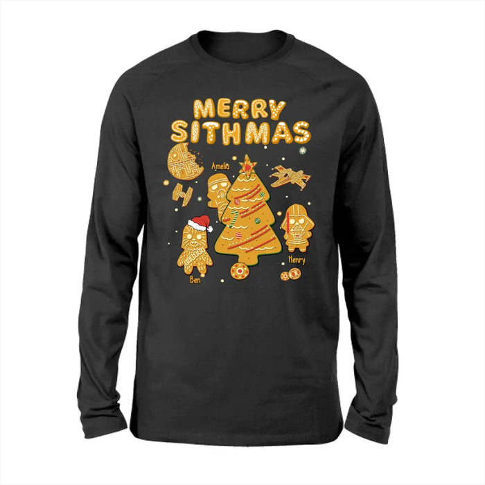 Merry Sithmas Gingerbread Shirt - Personalized Christmas Gifts Custom Shirt for Family, Gingerbread Lovers