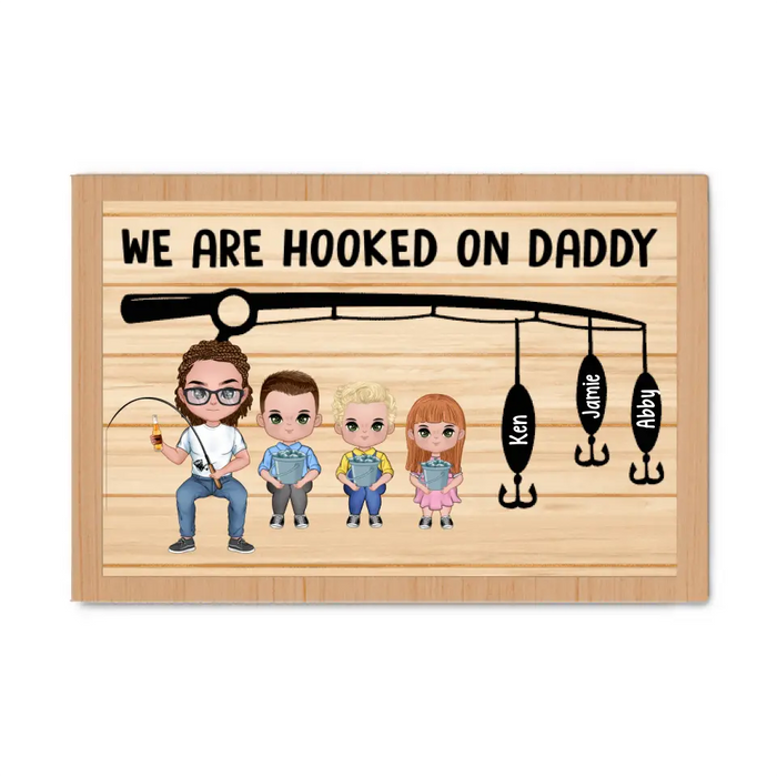 We Love You Dad - Personalized Gifts Custom Family Canvas for Dad, Family Gifts