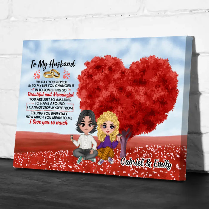 The Day You Stepped Into My Life - Personalized Canvas For Couples, Him, Her, Valentine's Day