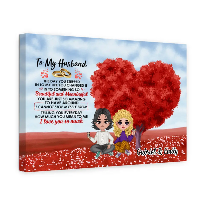 The Day You Stepped Into My Life - Personalized Canvas For Couples, Him, Her, Valentine's Day