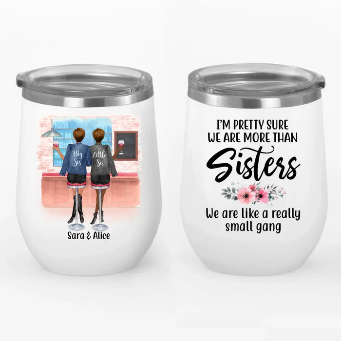 Personalized Wine Tumbler, Drinking Friends, Gift for Sisters, Best Friends