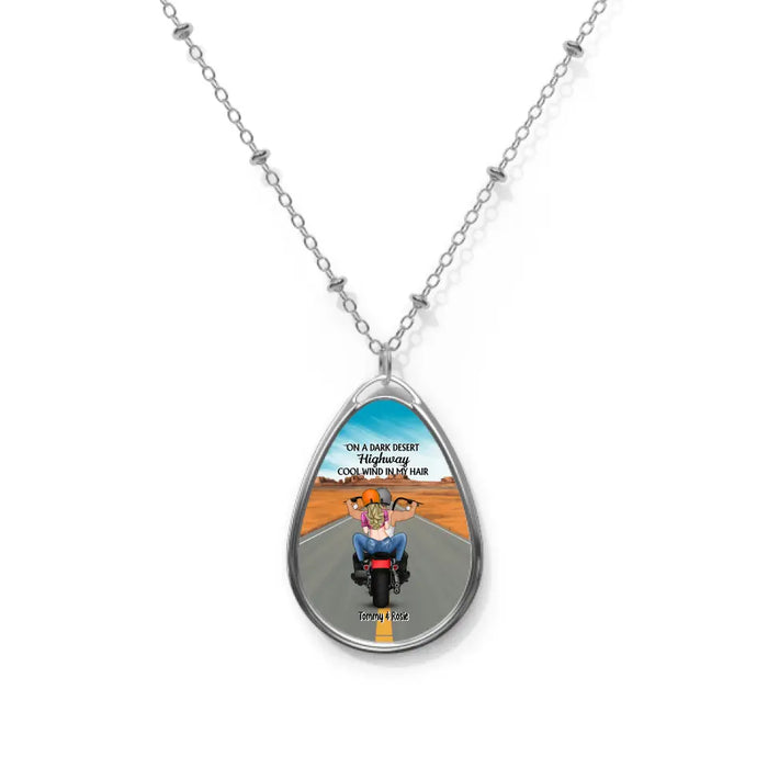 Some Call It Adventure, We Call Life - Personalized Gifts Custom Necklace For Couples, Motorcycle Lovers