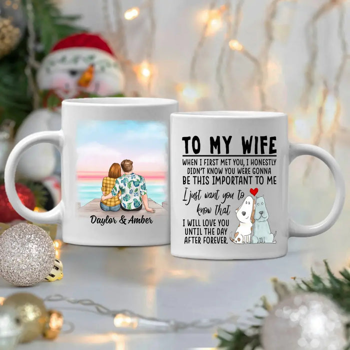 To My Wife Love You Until The Day After Forever - Personalized Mug For Couples, Her