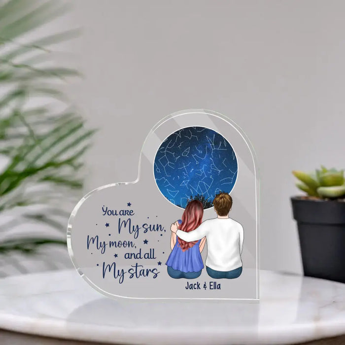 I Love You More Than All The Stars In The Sky - Personalized Gifts Custom Constellation Star Map Acrylic Plaque Gift For Him Her, For Couples