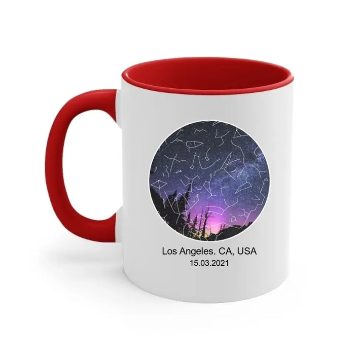 You Are The Best Thing I've Ever Found On The Internet - Personalized Gifts Custom Constellation Star Map Mug For Couples