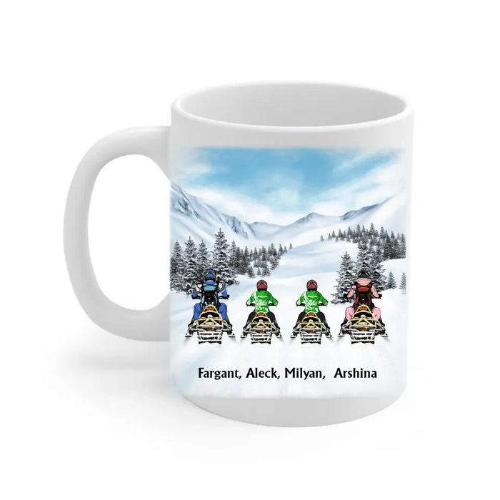 I Love You More Than You Love Snowmobiling - Personalized Gifts Custom Mug For Couples, Family, Friends, Snowmobiling Lovers