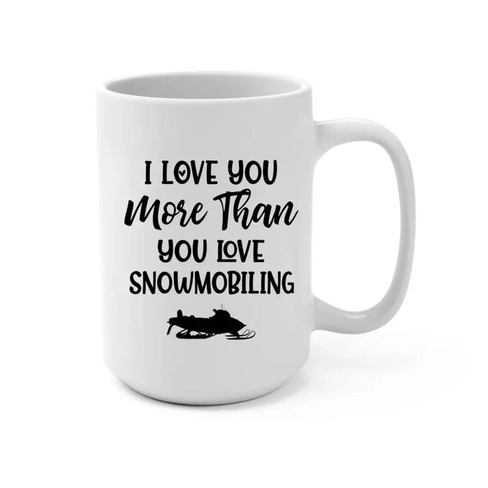 The Best Memories Are Made On The Sled - Personalized Gifts Custom Mug For Couples, Friends, Snowmobiling Lovers