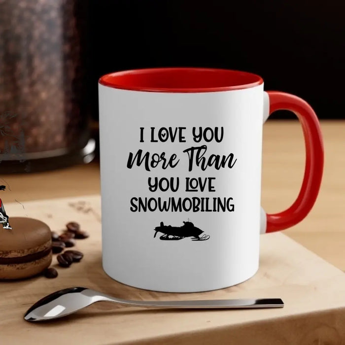 The Best Memories Are Made On The Sled - Personalized Gifts Custom Mug For Couples, Friends, Snowmobiling Lovers