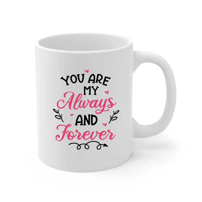 Baby You Light Up My World Like Nobody Else - Personalized Gifts Custom Chibi Mug For Couples