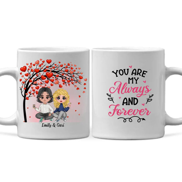 Baby You Light Up My World Like Nobody Else - Personalized Gifts Custom Chibi Mug For Couples