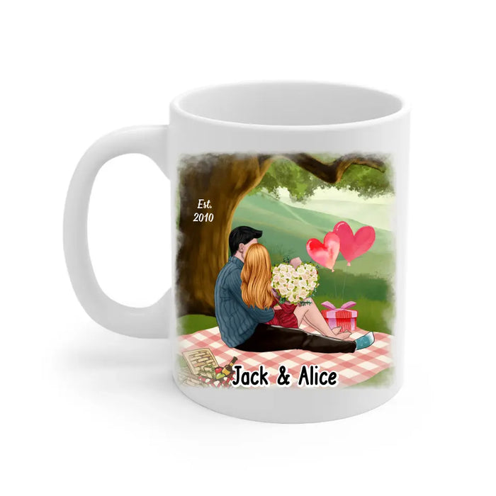 My Favorite Place In All The World Is Next To You - Personalized Mug For Couples, Him, Her, Valentine's Day