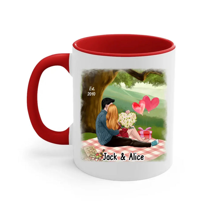 My Favorite Place In All The World Is Next To You - Personalized Mug For Couples, Him, Her, Valentine's Day