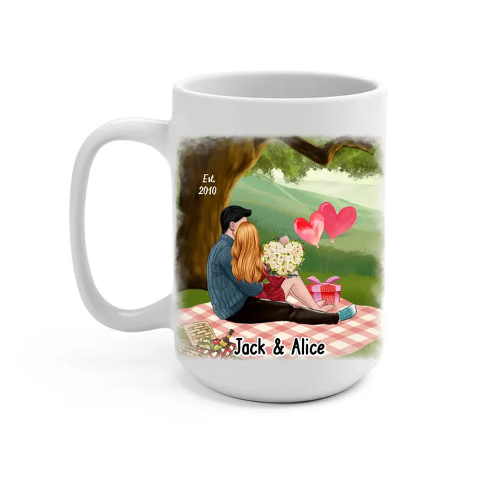 My Favorite Place In All The World Is Next To You - Personalized Mug For Couples, Him, Her, Valentine's Day