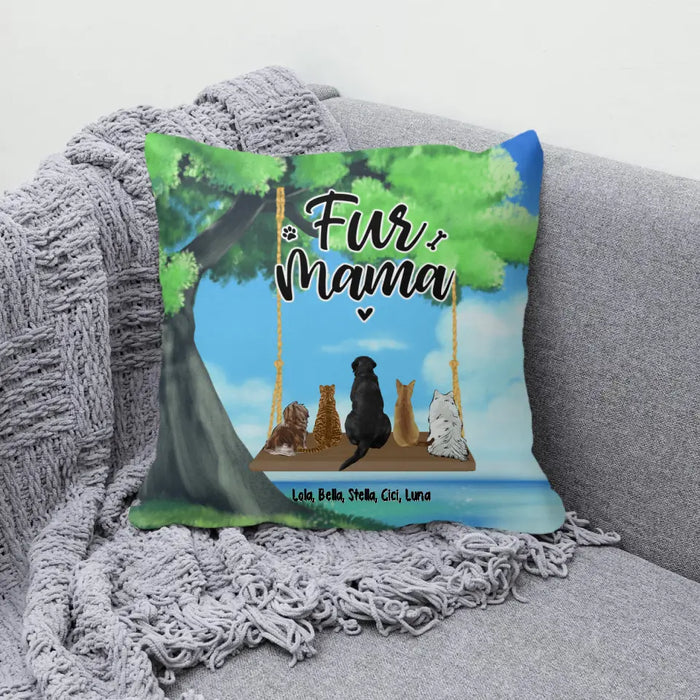 Pets On Swing - Personalized Pillow For Her, Him, Dog Lovers, Cat Lovers, Rabbit Lovers