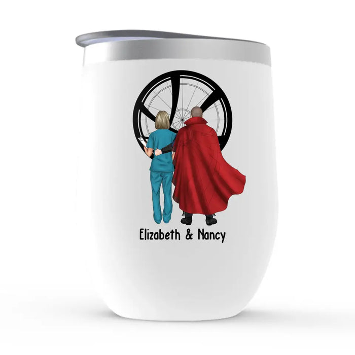 I Love You In Every Universe - Personalized Gifts Custom Wine Tumbler For Him, Her, For Couples