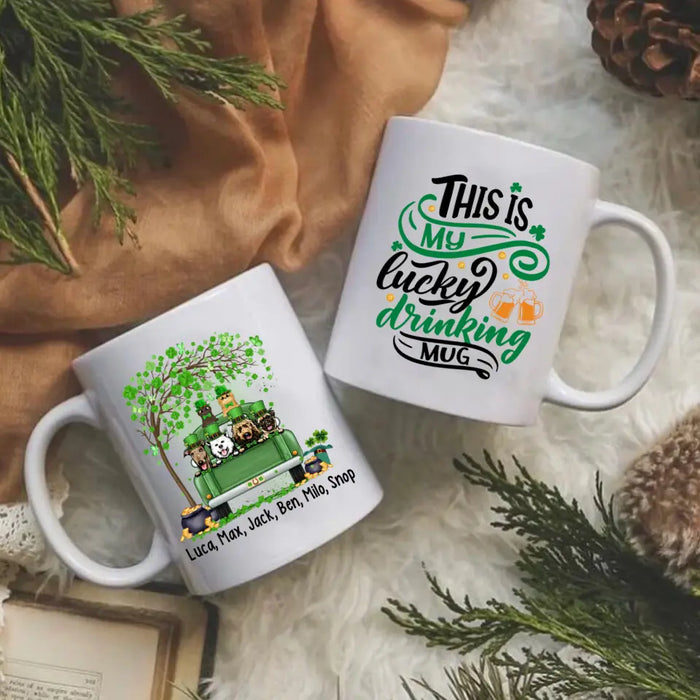 Let The Shenanigans Begin - Personalized Mug Dog Lovers, Cat Lovers, St. Patrick's Day