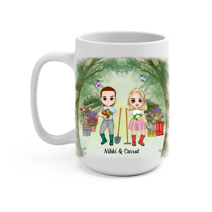 Gardening Partners For Life - Personalized Gifts Custom Mug For Couples, Him, Her, Gardening Lovers