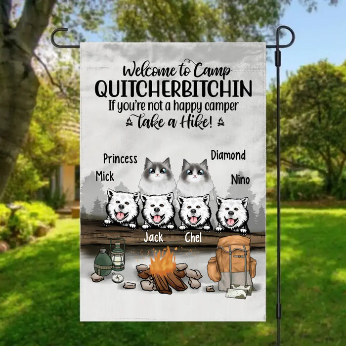 Personalized Garden Flag, Camping With Pets, Gifts For Dog Lovers, Cat Lovers