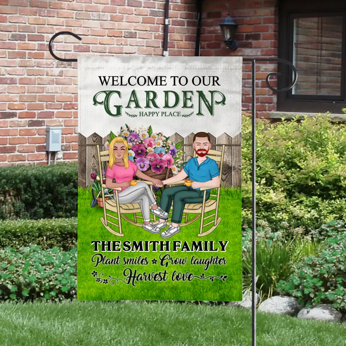 Welcome To Our Garden - Personalized Garden Flag For Gardeners