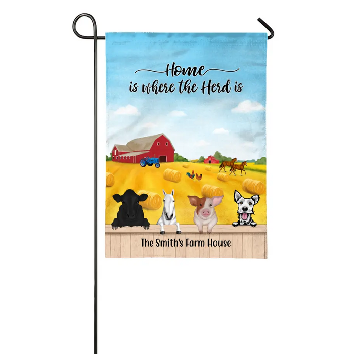 Together Is Our Favorite Place to Be - Personalized Gifts Custom Farming Garden Flag for Farmers, Farmers Gifts