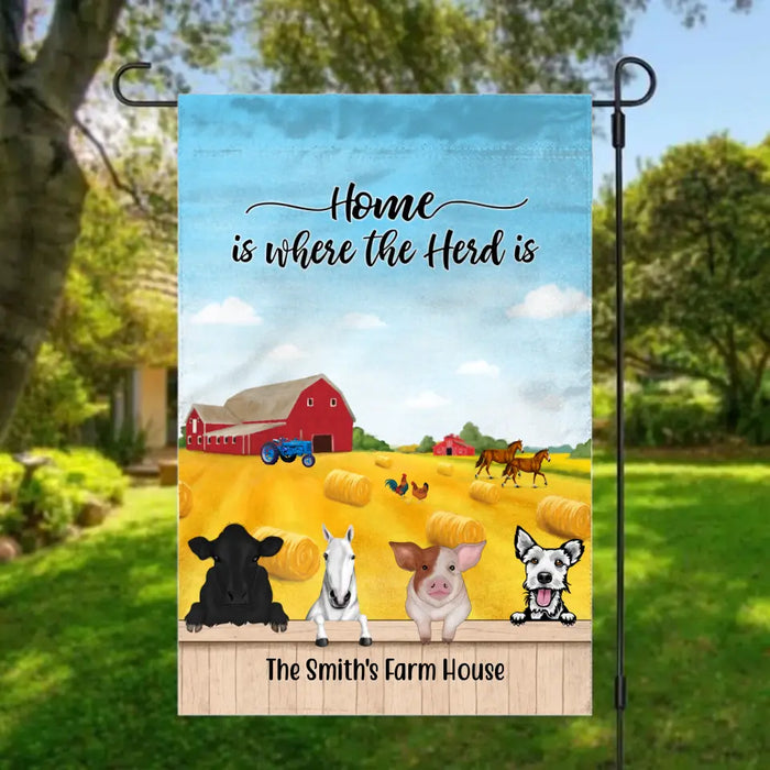 Together Is Our Favorite Place to Be - Personalized Gifts Custom Farming Garden Flag for Farmers, Farmers Gifts