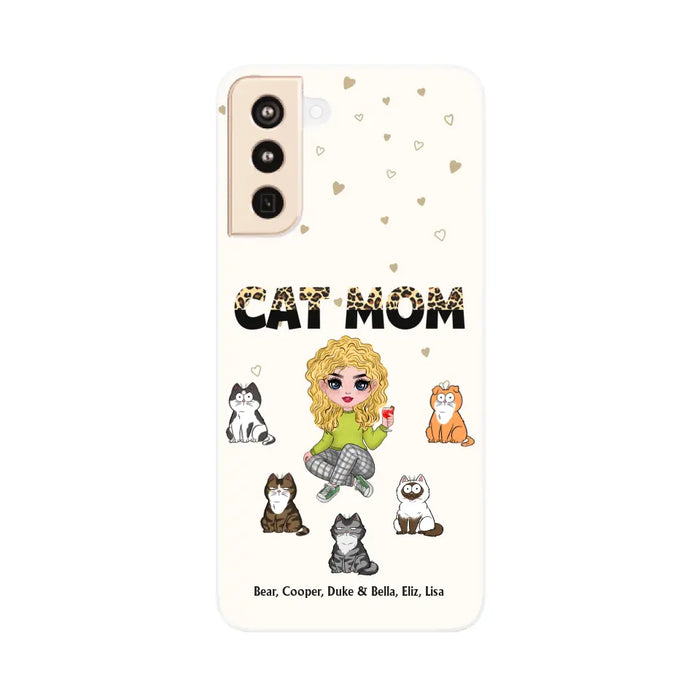 Cat Mom - Personalized Phone Case Gifts Custom Phone Case for Cat Lovers