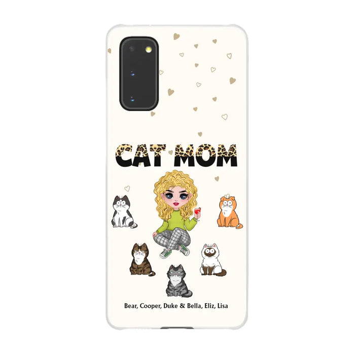 Cat Mom - Personalized Phone Case Gifts Custom Phone Case for Cat Lovers