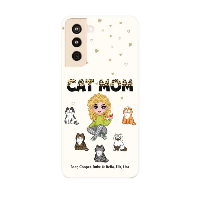 Cat Mom - Personalized Phone Case Gifts Custom Phone Case for Cat Lovers