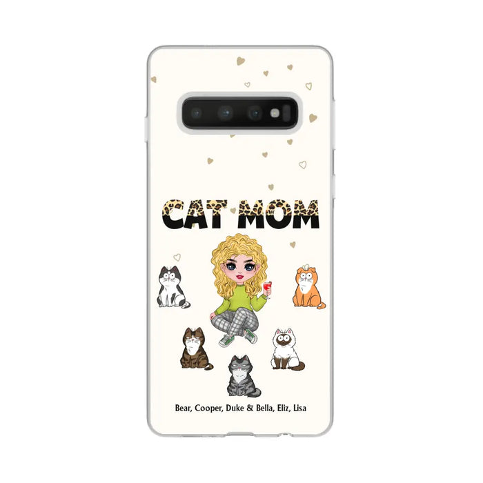 Cat Mom - Personalized Phone Case Gifts Custom Phone Case for Cat Lovers